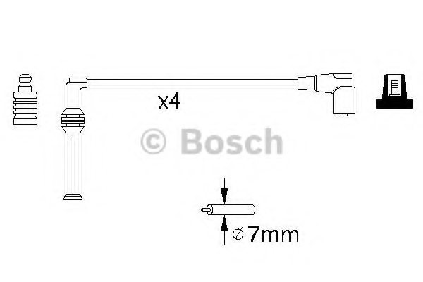 BOSCH 0 986 356 809 Ignition Cable Kit